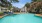 Shimmering resort-style pool